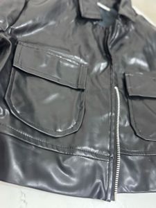 Stylish Black Faux Leather Jacket🧥