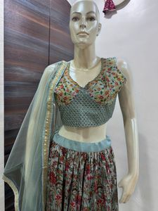Floral Lehenga Choli Set