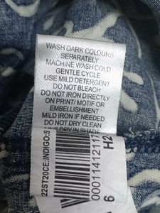 Blue &amp; White Print Dress