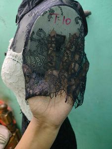Sandro Rozen Two Tone Lace Dress