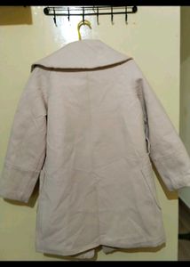 Women Beige Oversized Coat