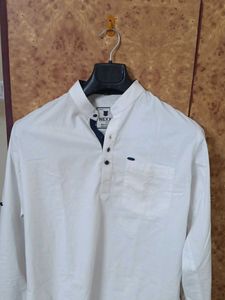 White Casual shirt size-M