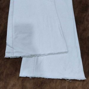 Zara White Flare Jeans