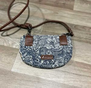Sakroots Blue Floral Crossbody Bag