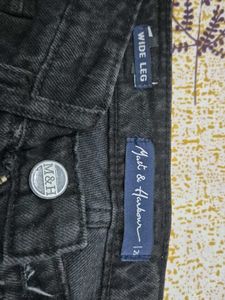 Charcoal Wide Jeans