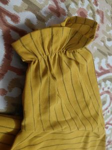 Striped Mustard Top