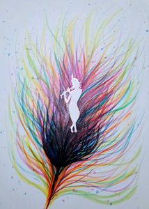 Krishna in the Feather – A Colorful Soul
