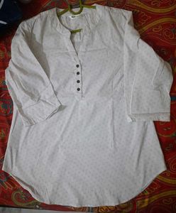 White Printed Top