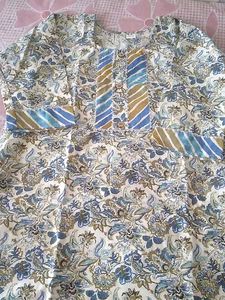 Cotton Straight Curti Pant Set