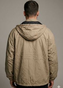 Men's Tan Hooded Jacket