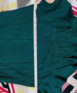 Emerald winter Green Knit Dress