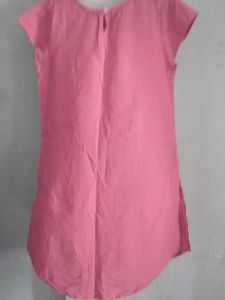 Pink Embellished Tunic Top