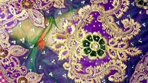 fully stone work saree with blouse