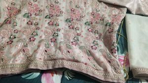 Elegant Pink Floral Lehenga Choli Set