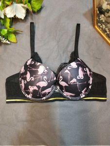 Black Printed Bra 🌸