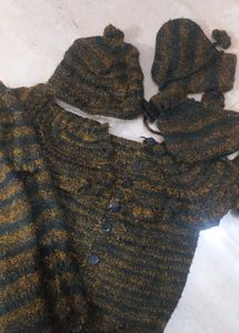 Sweter Pjami Cap Socks Set
