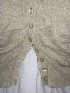 Gold Glittery 🌟 Imported Cardigan With Tag