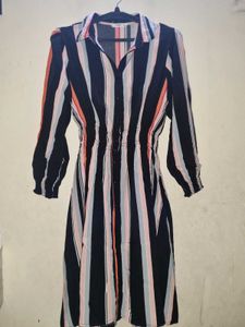 Striped Shirt Dress