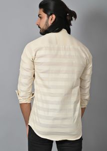 Men&#39;s Striped Casual Shirt