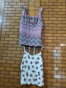 Two Imported Fabric Strachable Top