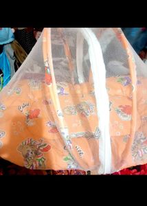 Baby Bedding Cum Mosquito Net With Pillow For Sale