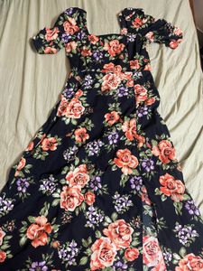 Floral Print Midi Dress