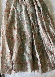 Floral Print Chiffon Skirt