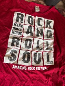 Rock and Roll Crop Graphic tshirt