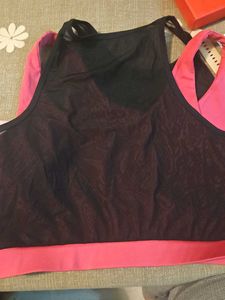 Pink Corset Style Top+ sports top