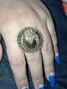 stone mirror finger ring🔥