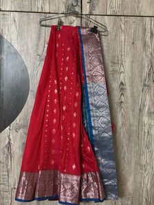 Red Ethnic ready to wear saree
