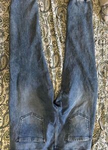 Zudio Stylish Blue Denim Joggers