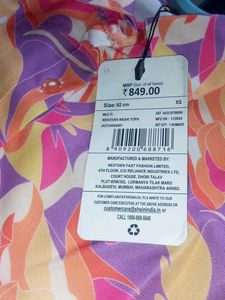 Shein Bishop sleeves abstract print relaxed Shirt