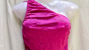 SEXY RUCHED SHINY TOP