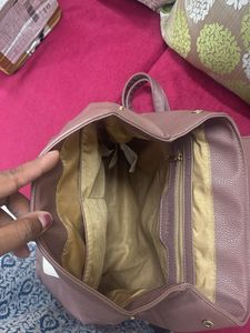 Caprese Backpack - Mauve &amp; Cream