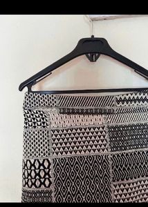 Black Patterned Skirt