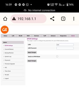 GX E-4222 GPON &amp; EPON UNLOCKED FIBER ROUTER