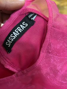 Totally New Shimmer Pink Mini Dress