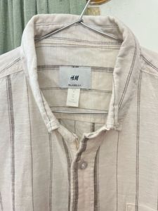 H&amp;M Striped Linen Shirt