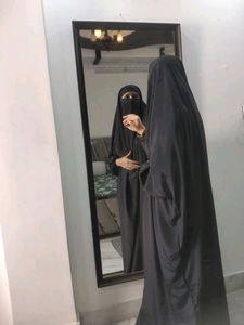 2-2 Jilbab N Khimar Black Brown