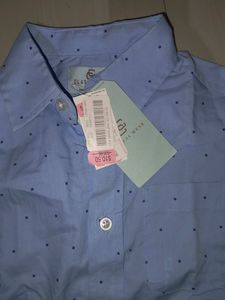 Light Blue Printed Shirt
