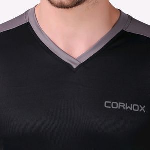 CORWOX Men&#39;s V-Neck Sports Polyester T-Shir