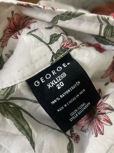 George Imported Rayon Floral Print Top
