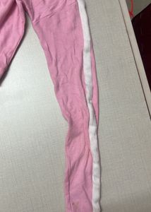 Pink Sweatshirt Crop Top