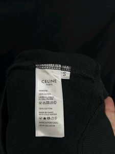 CELINE Paris Black Sweatshirt