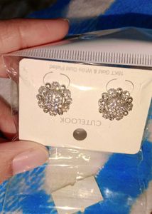 Floral Cute Silver Earrings