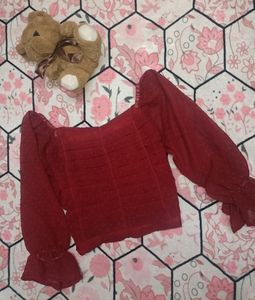 Off Shoulder Crop Top| Korean Top|Crop
