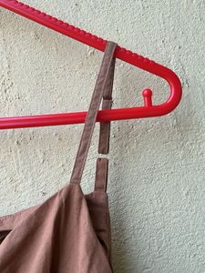 New Brown Button-Down Sundress