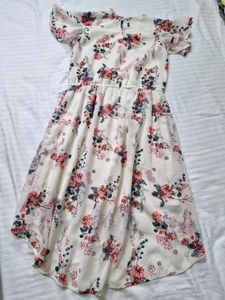Floral High-Low Dress