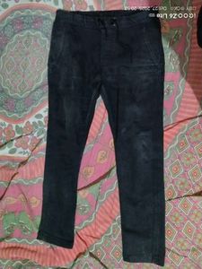 Dark Gray Denim Pants